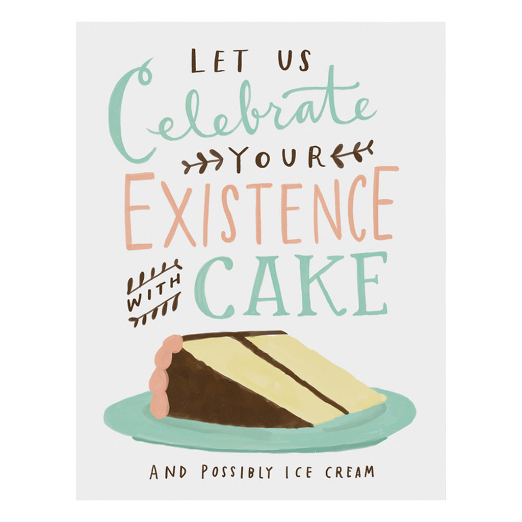 Celebrate With Cake Card, Box of 8 Single Birthday Cards