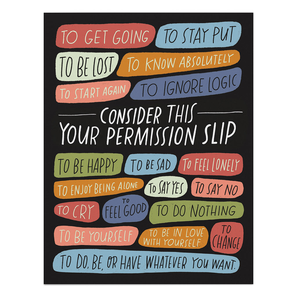 Permission Slip Card