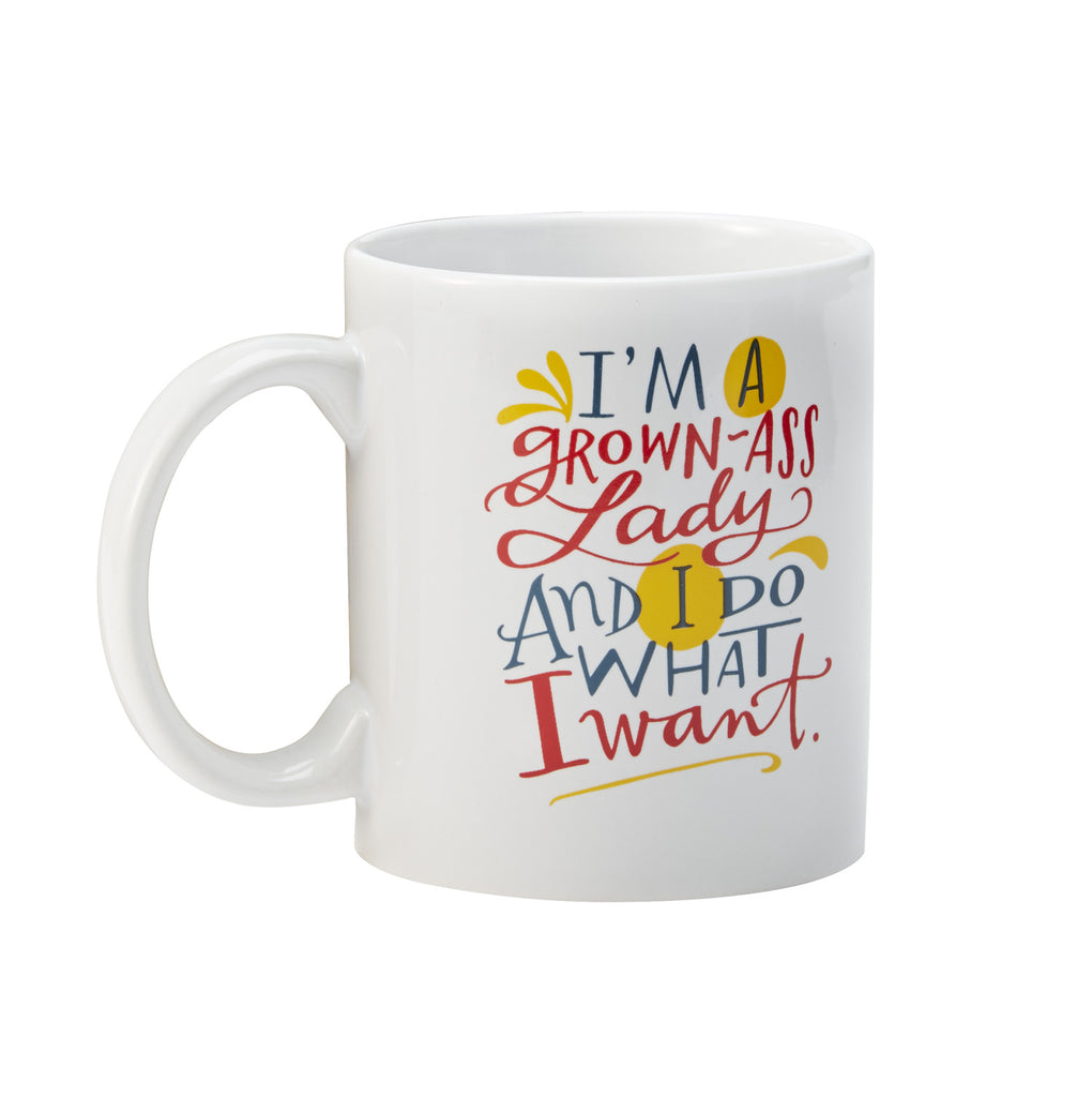 Em & Friends Grown-Ass Lady Mug Coffee Mugs by Em and Friends, SKU 2-02239