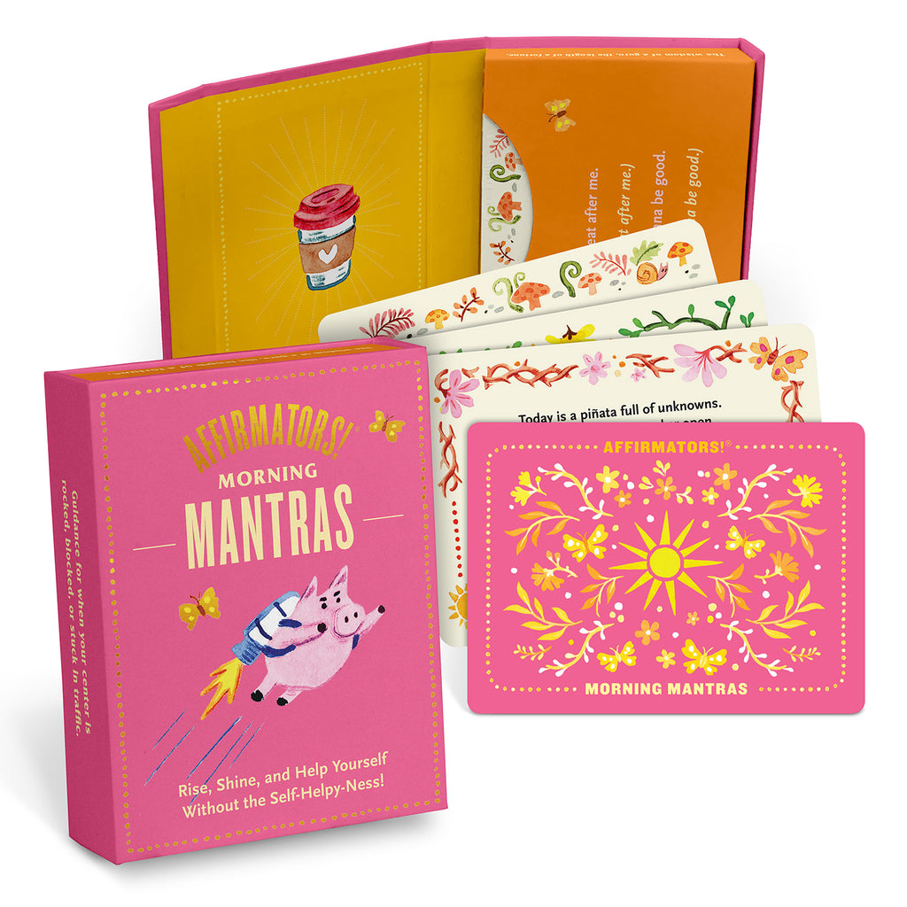 Affirmators!® Mantras Morning – Day Affirmation Cards Deck Card Decks - Knock Knock SKU 10008