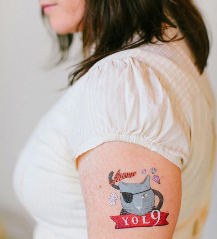 Em & Friends YOL9 Cat Tattoo Set by Em and Friends, SKU 105-TT