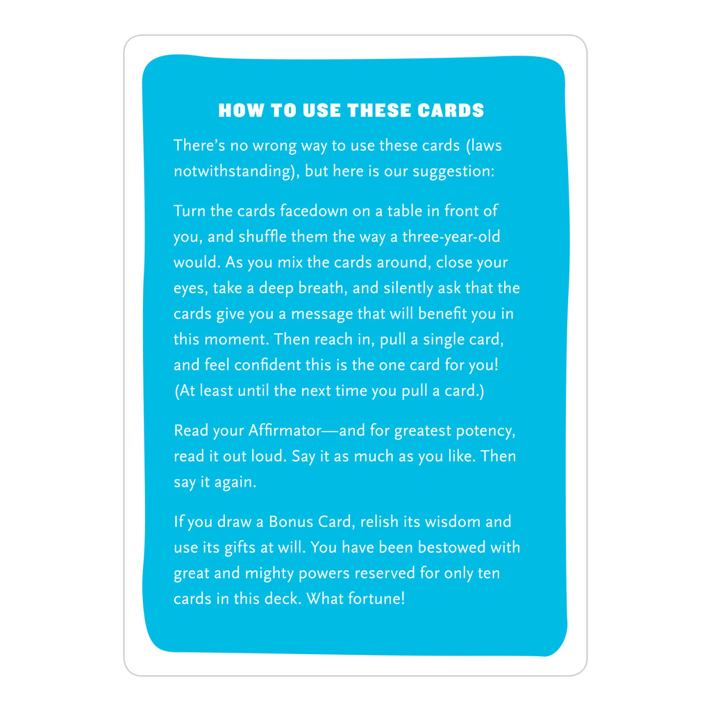 Em & Friends Affirmators!® 50 Affirmation Cards Deck Card Decks by Em and Friends