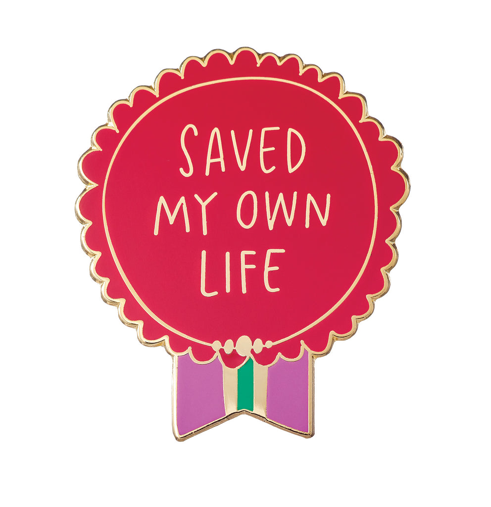Em & Friends Saved My Own Life Everyday Bravery Enamel Pin by Em and Friends, SKU 2-02376