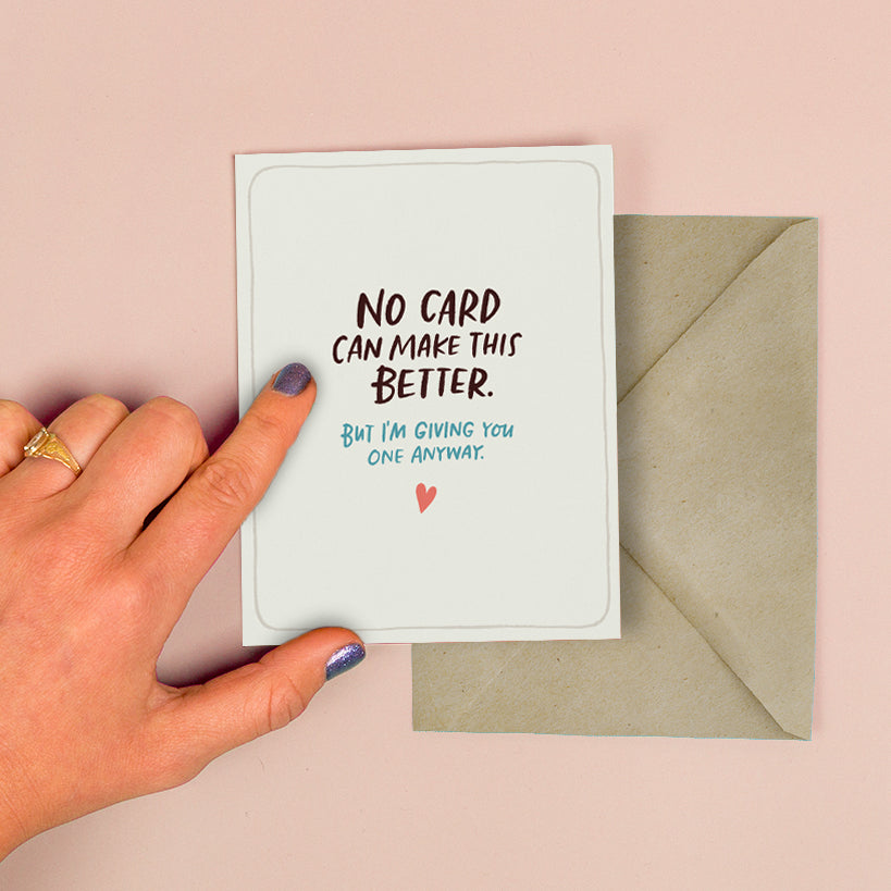 Em & Friends Make This Better Empathy Card & Sympathy Card Blank Greeting Cards with Envelope by Em and Friends
