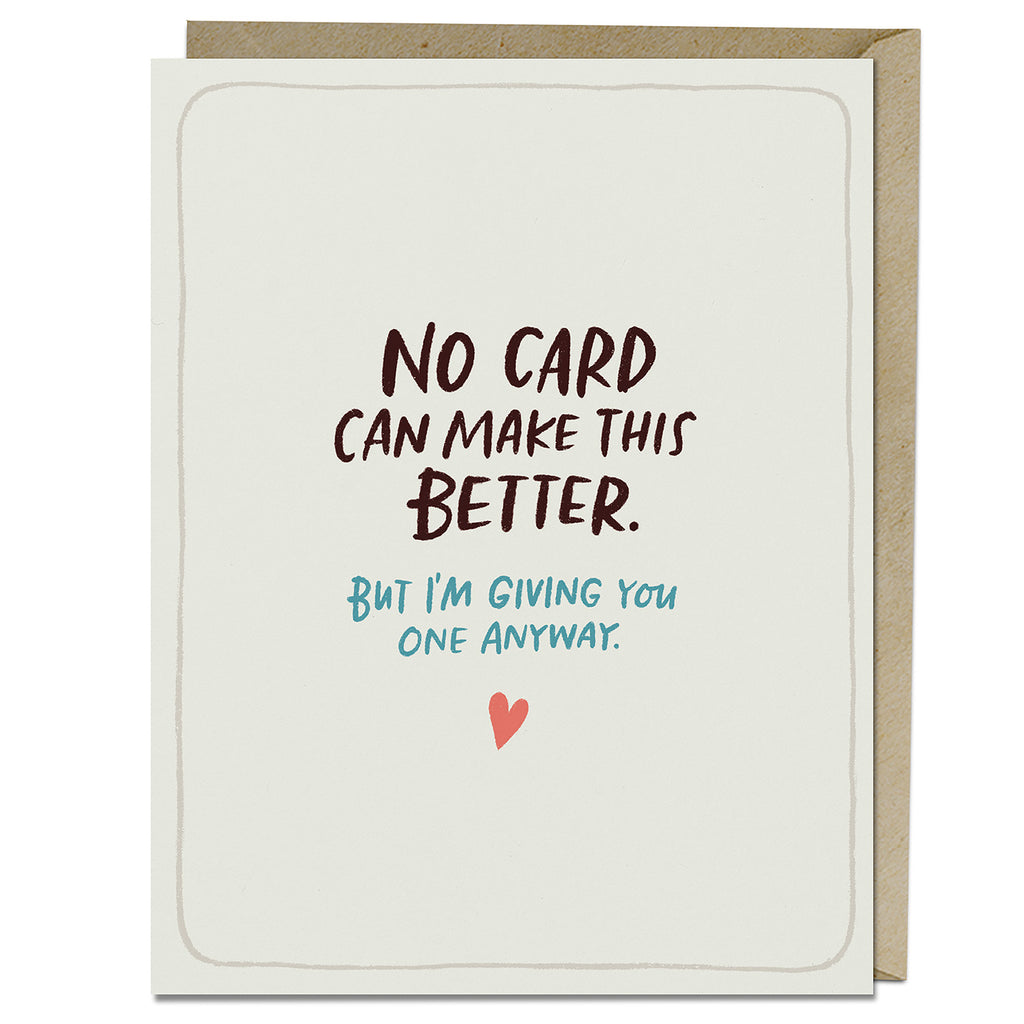 Em & Friends Make This Better Empathy Card & Sympathy Card Blank Greeting Cards with Envelope by Em and Friends, SKU 2-02623