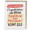 view Em & Friends Complaining About Millennials Birthday Card Blank Greeting Cards with Envelope by Em and Friends, SKU 2-02627