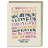view Em & Friends Talk In Circles Card Blank Greeting Cards with Envelope by Em and Friends, SKU 2-02727