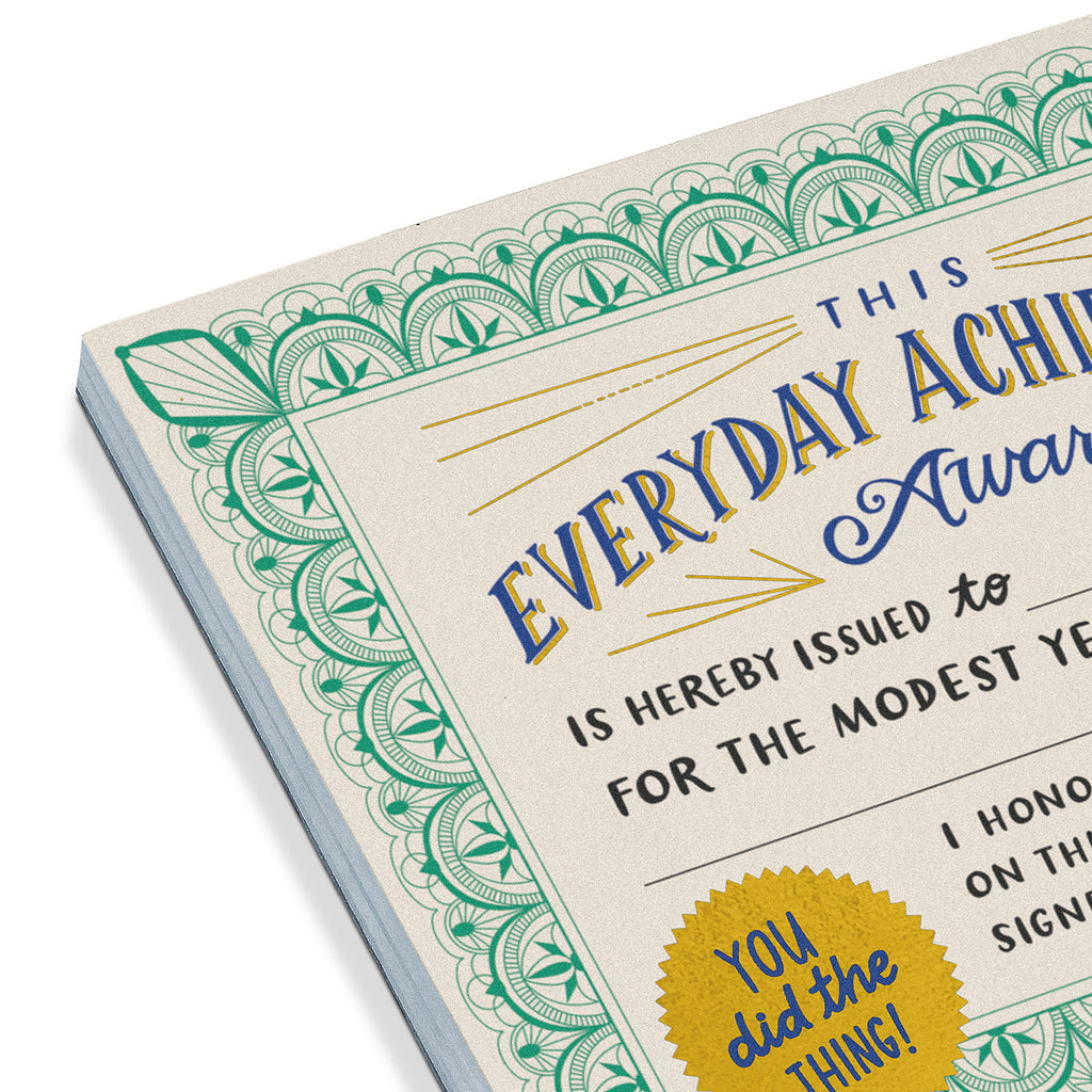 Everyday Achievement Certificate Pad (Refresh)