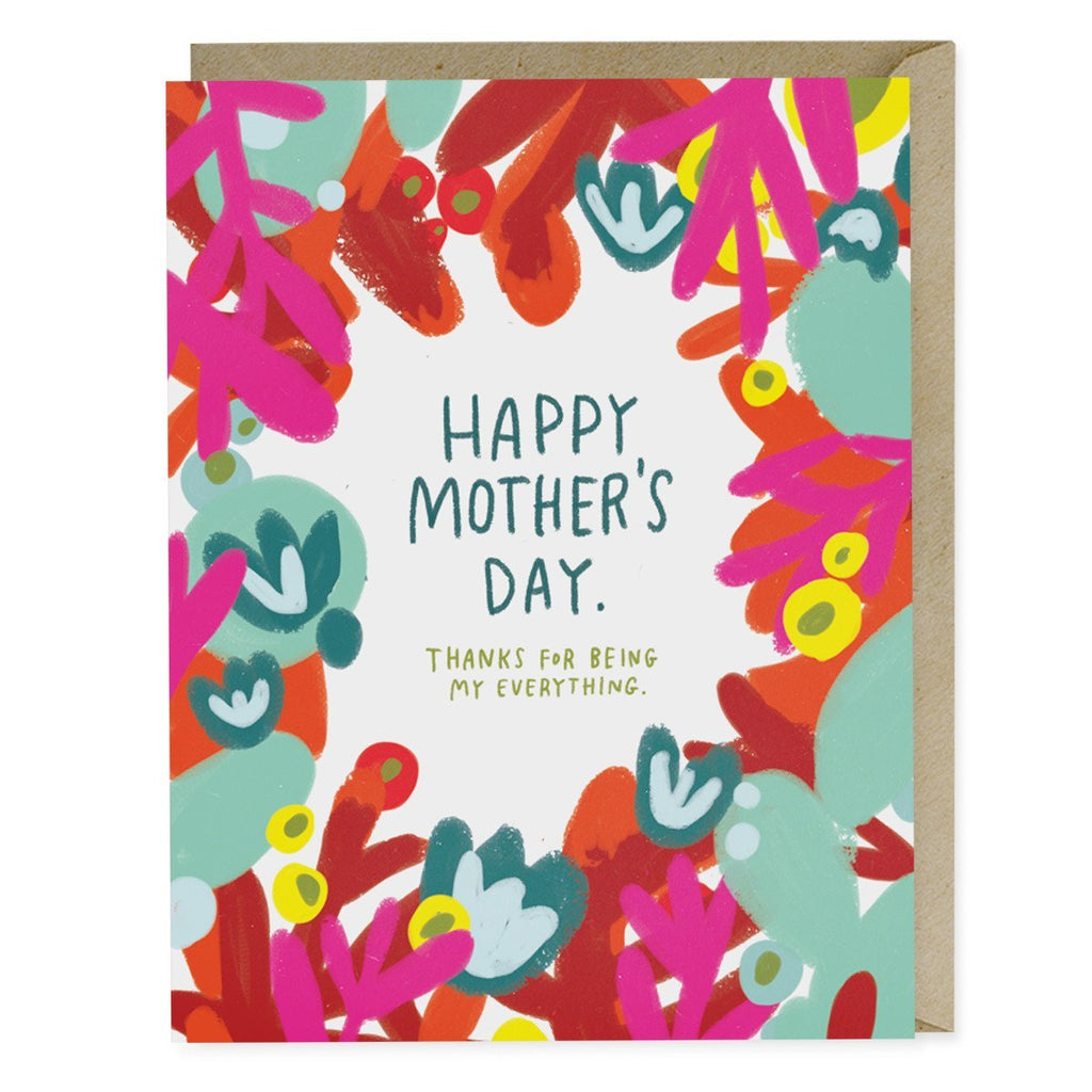 Em & Friends Mother's Day Red Floral Card Blank Greeting Cards with Envelope by Em and Friends, SKU 2-02267