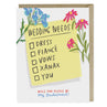 view Em & Friends Wedding Needs Checklist Card Sale Greeting Card by Em and Friends, SKU 2-02269
