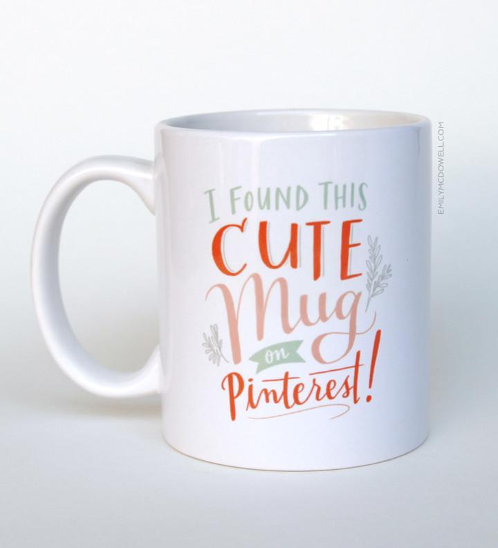 Em & Friends Pinterest Mug by Em and Friends, SKU 307-MG
