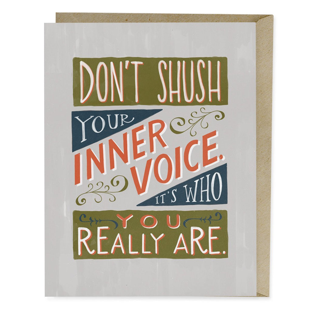 Em & Friends Don't Shush Your Inner Voice Card by Em and Friends, SKU 2-02032