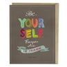 view Em & Friends Oscar Wilde "Be Yourself" Card by Em and Friends, SKU 2-02035
