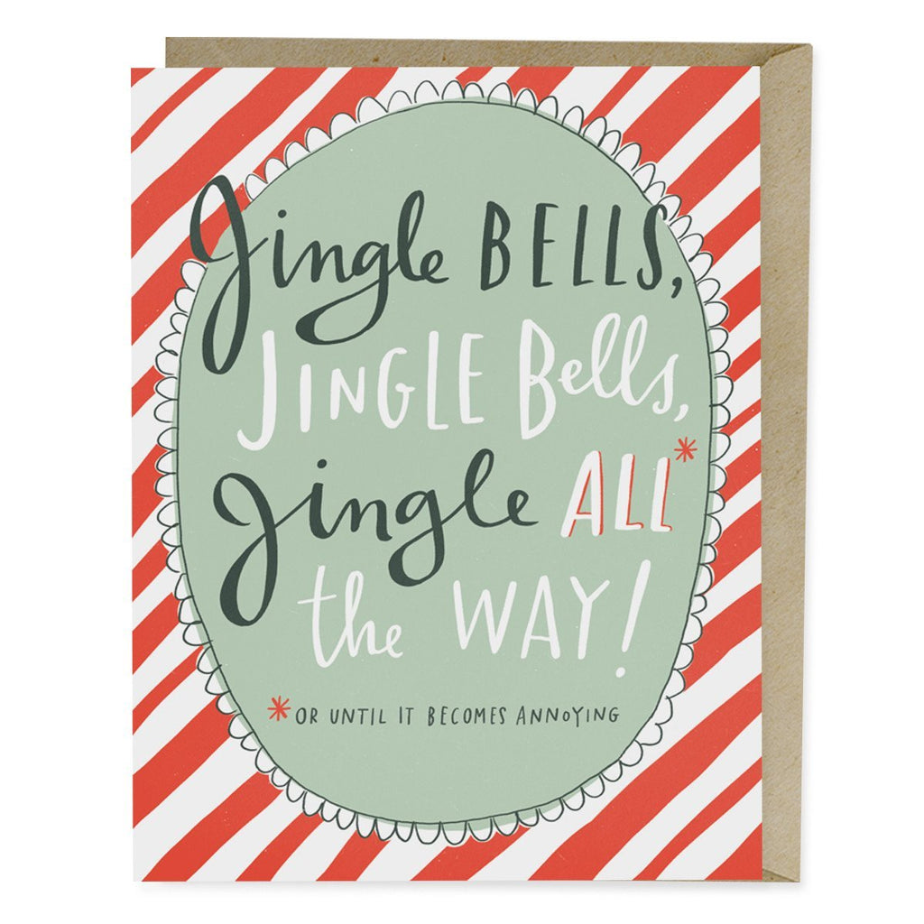 Em & Friends Jingle Bells Holiday Card Sale Greeting Card by Em and Friends, SKU 2-02081