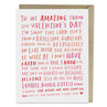 view Em & Friends Amazing Single Friend Valentine Card by Em and Friends, SKU 2-02068