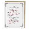 view Em & Friends The Honor Of Your Presence Card Blank Greeting Cards with Envelope by Em and Friends, SKU 2-02149