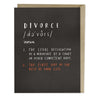 view Em & Friends Definition of Divorce Card Blank Greeting Cards with Envelope by Em and Friends, SKU 2-02156
