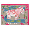 view Em & Friends Holiday Spirit Zebra Card by Em and Friends, SKU 2-02193