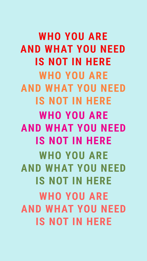 Free Phone Wallpaper: Who You Are Is Not In Here