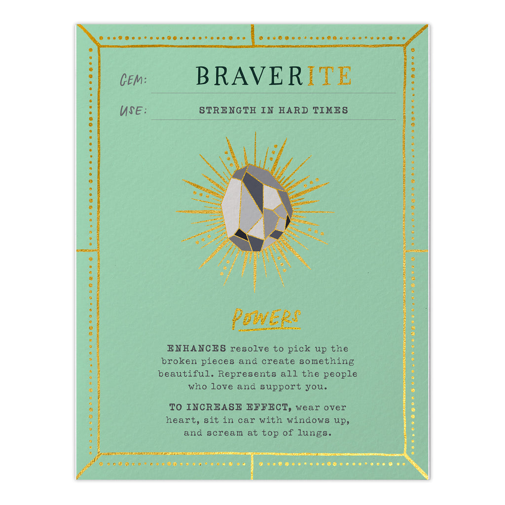 Braverite Fantasy Stone Card (No Pin)