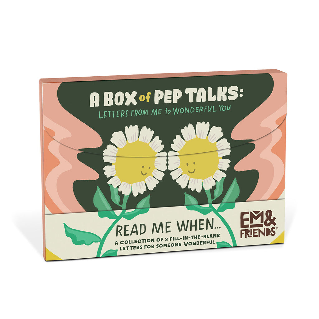 A Box of Pep Talks Fill in the Blank Read Me When Letters