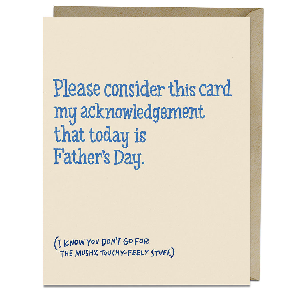 Father’s Day Acknowledgment Card