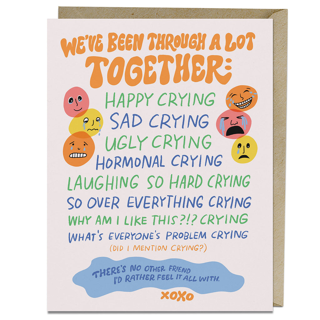 Happy Crying Greeting Card