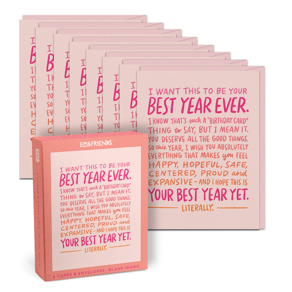 Best Year Yet Birthday Boxed Cards Singles