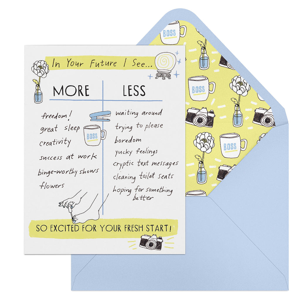 Julia Rothman Fresh Start More/Less Greeting Cards