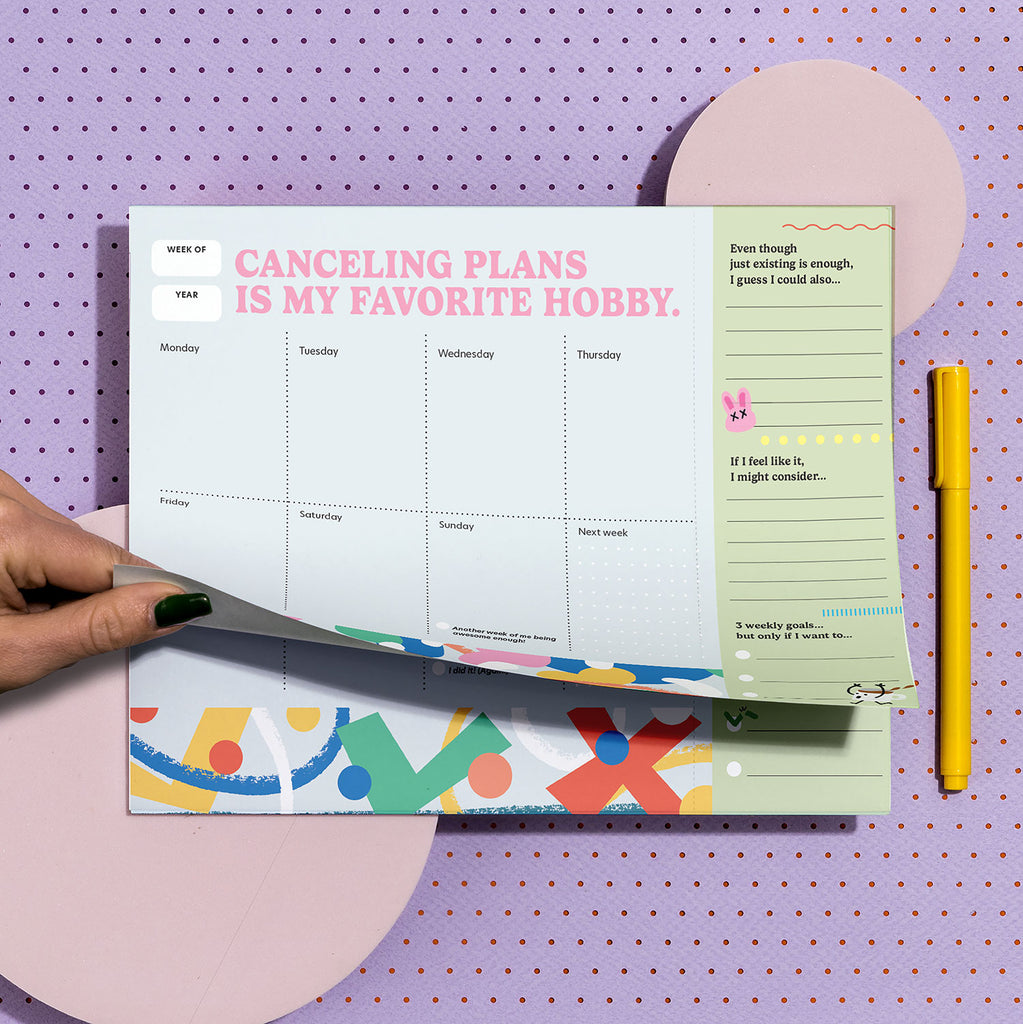 Struggle Is Real Undated Weekly Desktop Planner, 60 Weeks