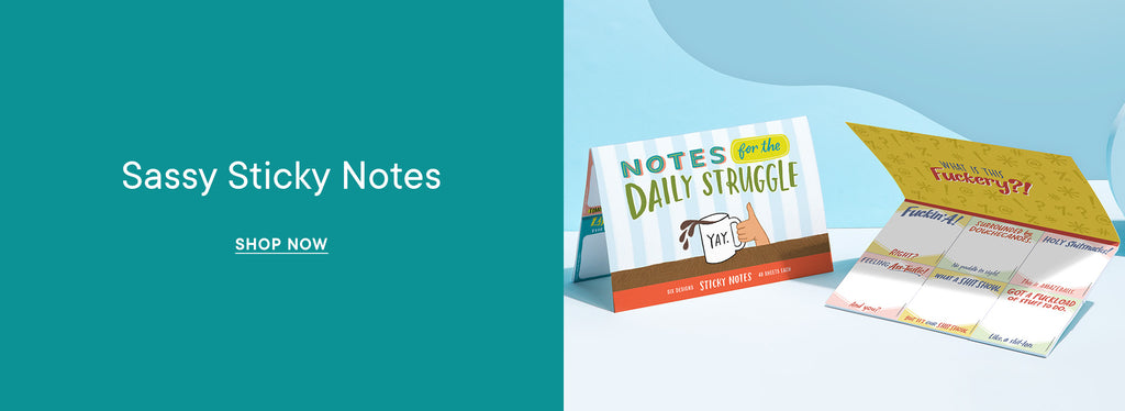 Em & Friend sassy sticky notes shop now.