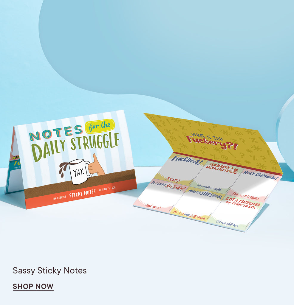 Em & Friend sassy sticky notes shop now.