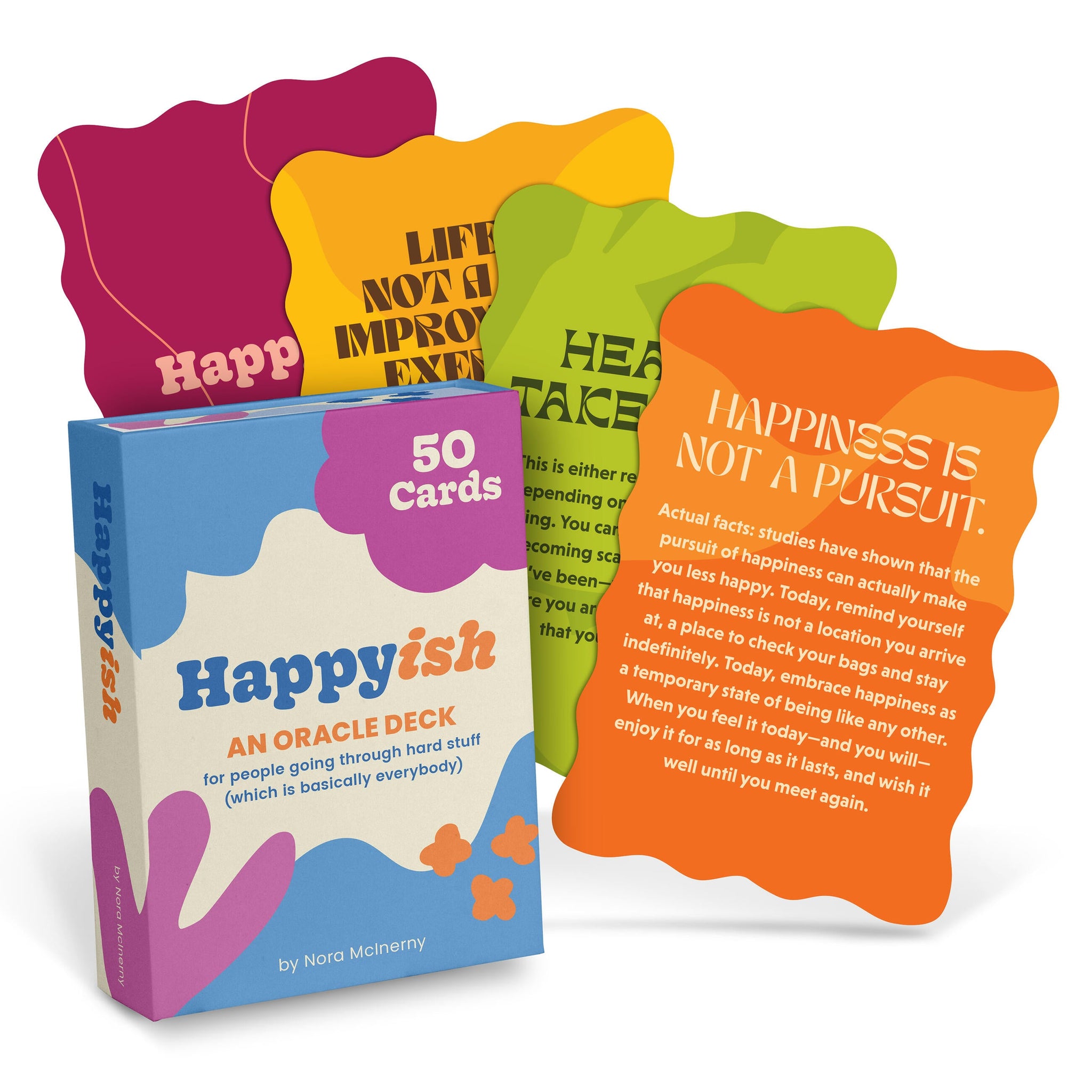 Happyish Oracle Deck by Nora McInerny | Em & Friends