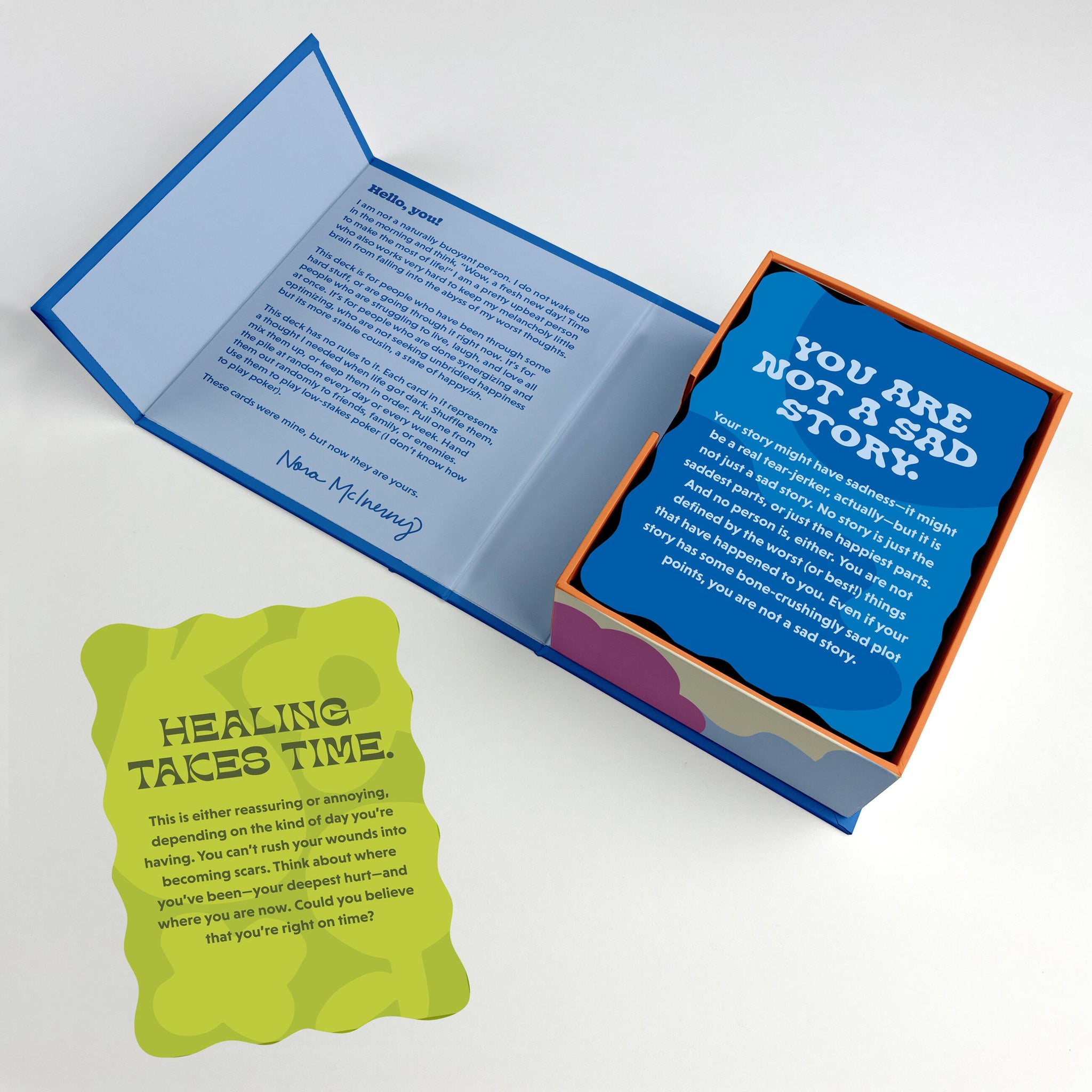 Happyish Oracle Deck by Nora McInerny | Em & Friends