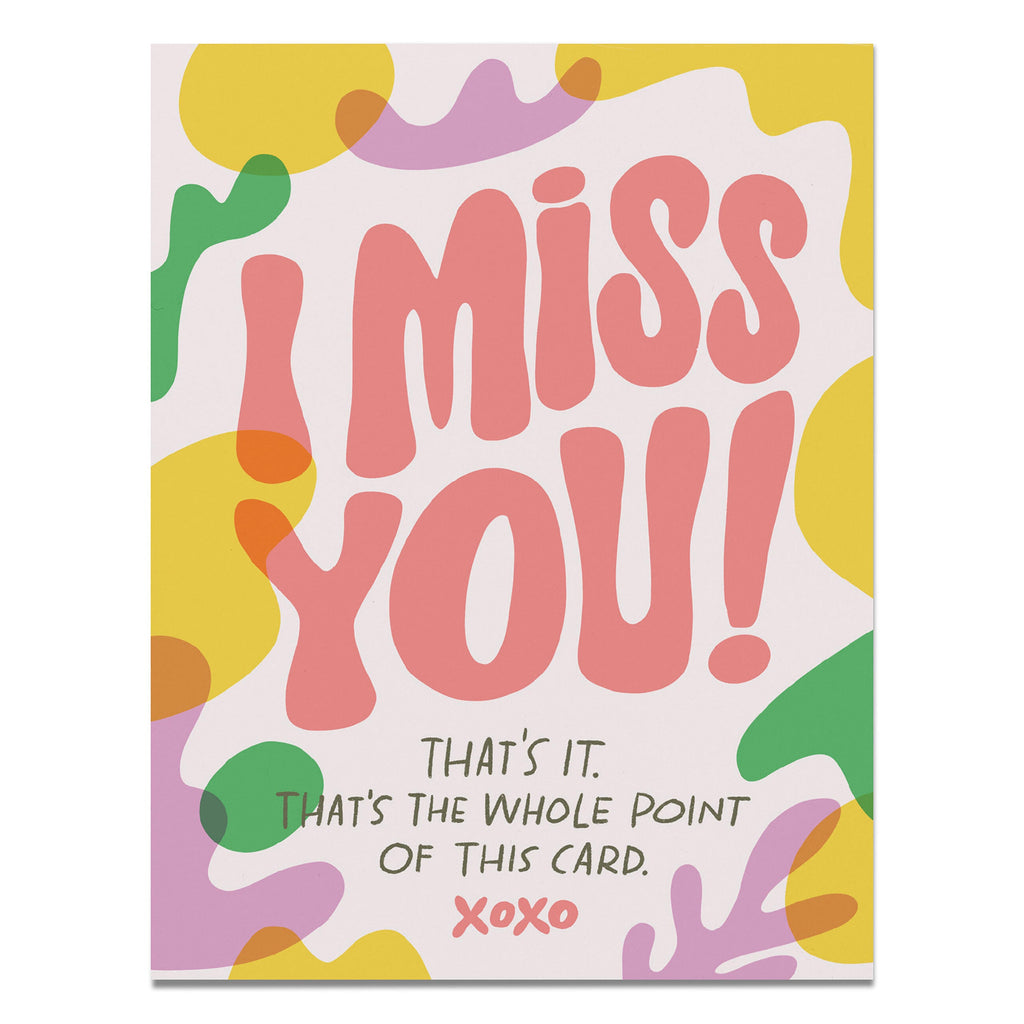 I Miss You Greeting Card | Em & Friends