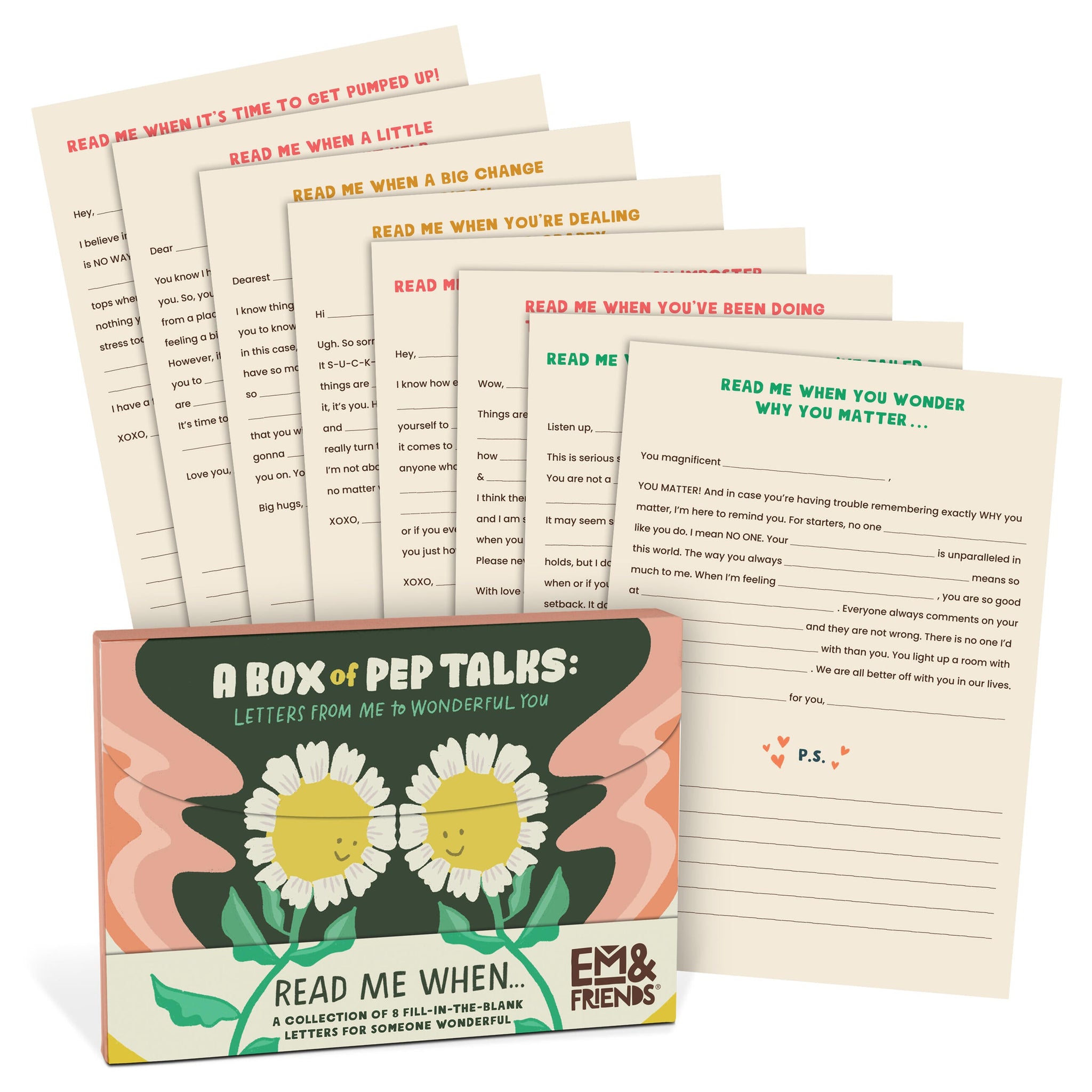 A Box of Pep Talks | Em & Friends