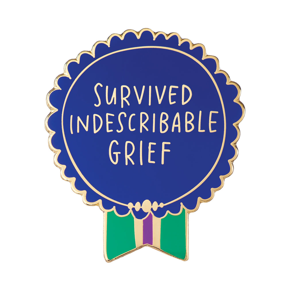 Em & Friends Survived Indescribable Grief Everyday Bravery Enamel Pin by Em and Friends, SKU 2-02389