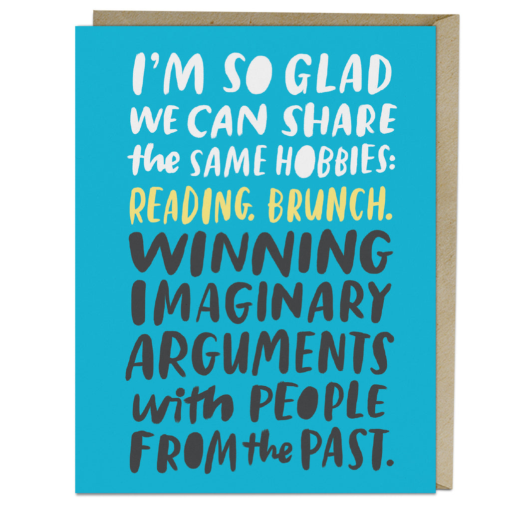 Em & Friends Imaginary Arguments Card Blank Greeting Cards with Envelope by Em and Friends, SKU 2-02605
