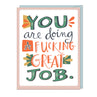 view Em & Friends Fucking Great Job Sticker Card