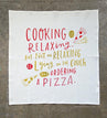 view Em & Friends Cooking Is Relaxing Dish Towel by Em and Friends, SKU 100-DT