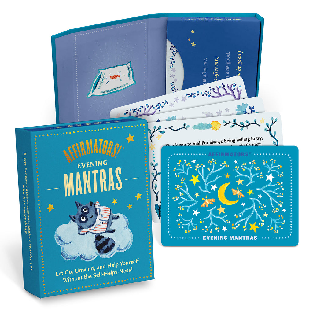 Affirmators!® Mantras Evening – Night Affirmation Cards Deck Card Decks - Knock Knock SKU 10009
