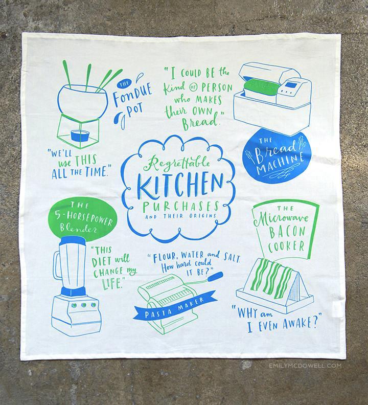 Em & Friends Kitchen Purchases Dish Towel by Em and Friends, SKU 110-DT