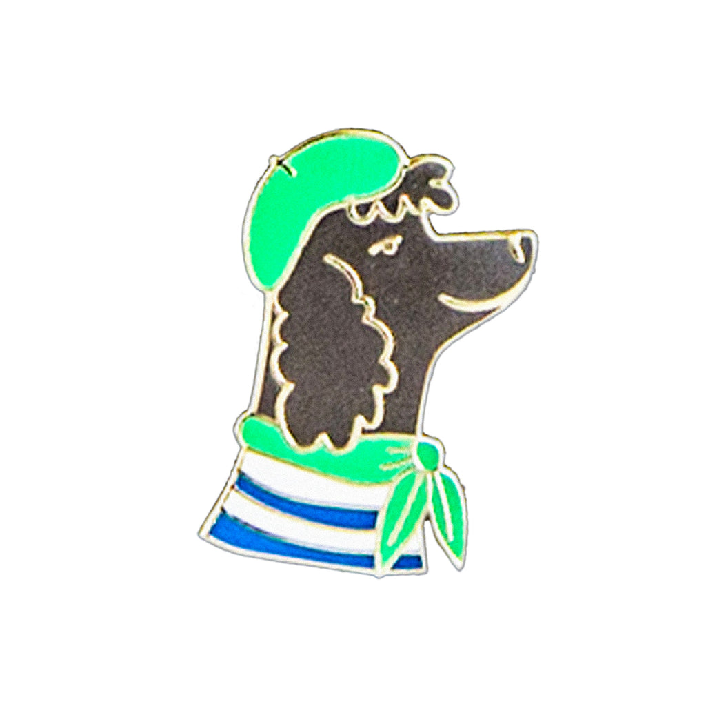 Em & Friends French Poodle Enamel Pin by Em and Friends, SKU 2-02274