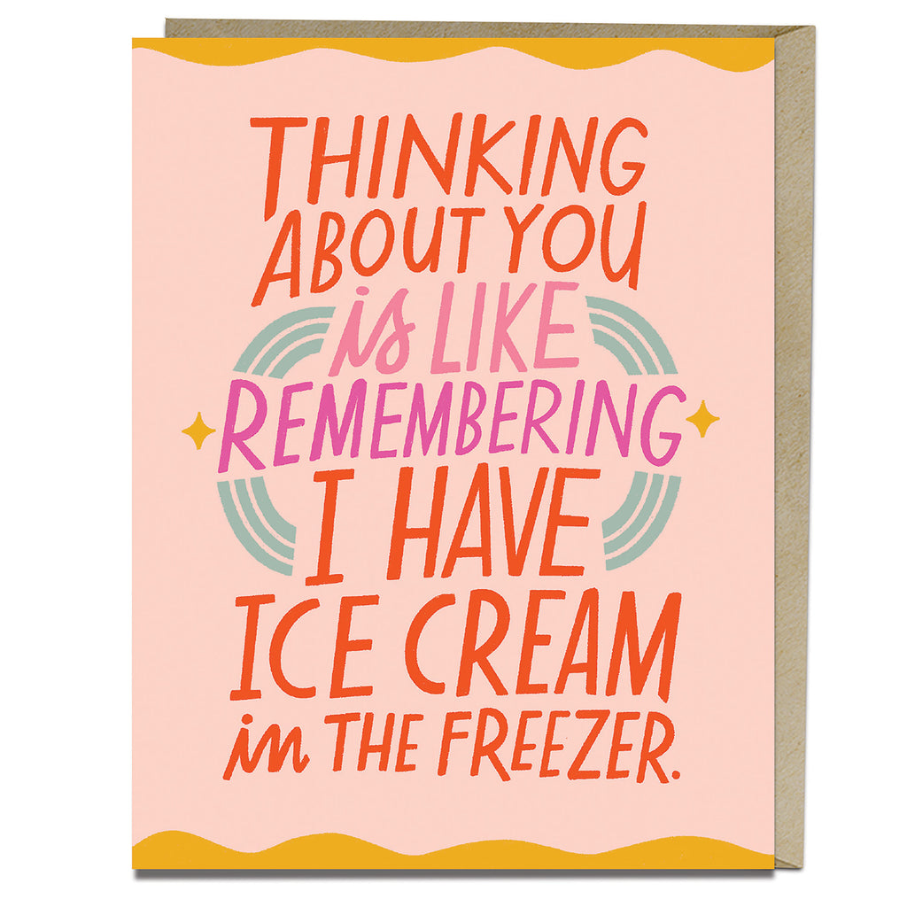 Ice Cream Freezer Love Card
