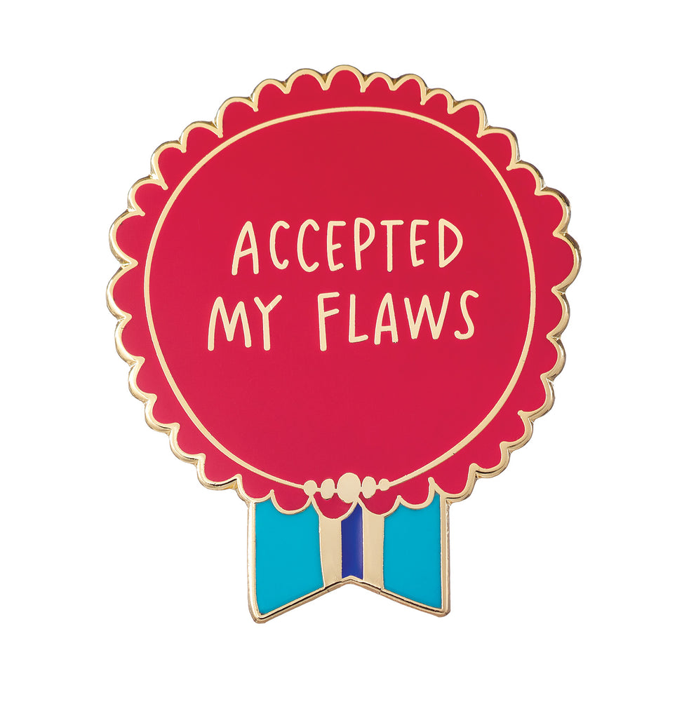 Em & Friends Accepted My Flaws Everyday Bravery Enamel Pin by Em and Friends, SKU 2-02384