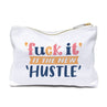 view Em & Friends New Hustle Canvas Pouch Funny Canvas Pouch by Em and Friends, SKU 2-02472
