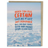 view Em & Friends 32,000 Feet Card Blank Greeting Cards with Envelope by Em and Friends, SKU 2-02619