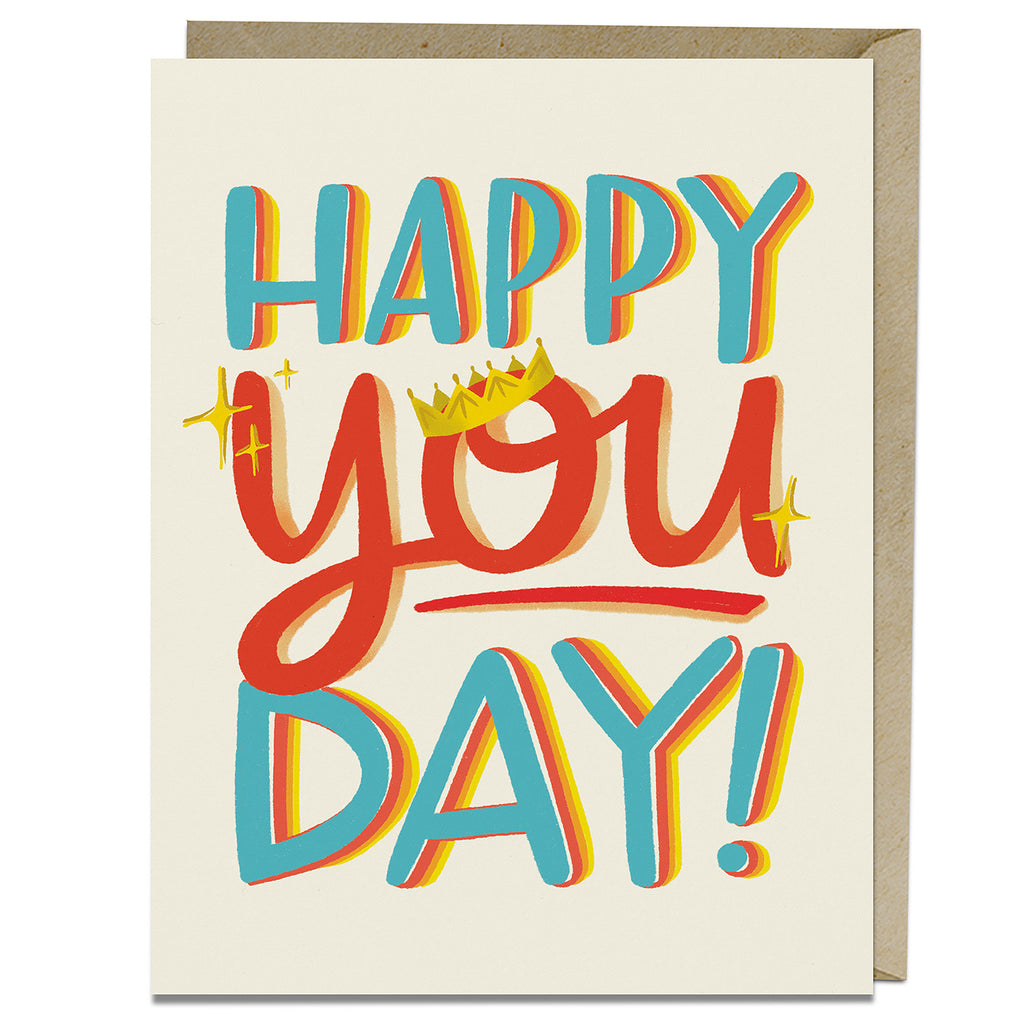 Em & Friends Happy You Day Card Blank Greeting Cards with Envelope by Em and Friends, SKU 2-02625