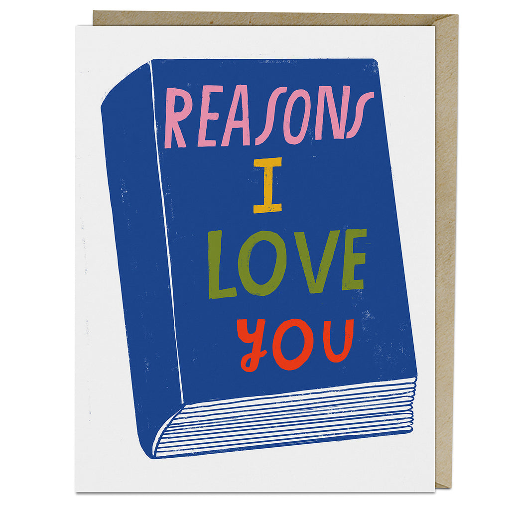 Em & Friends Reasons I Love You Card Blank Greeting Cards with Envelope by Em and Friends, SKU 2-02630