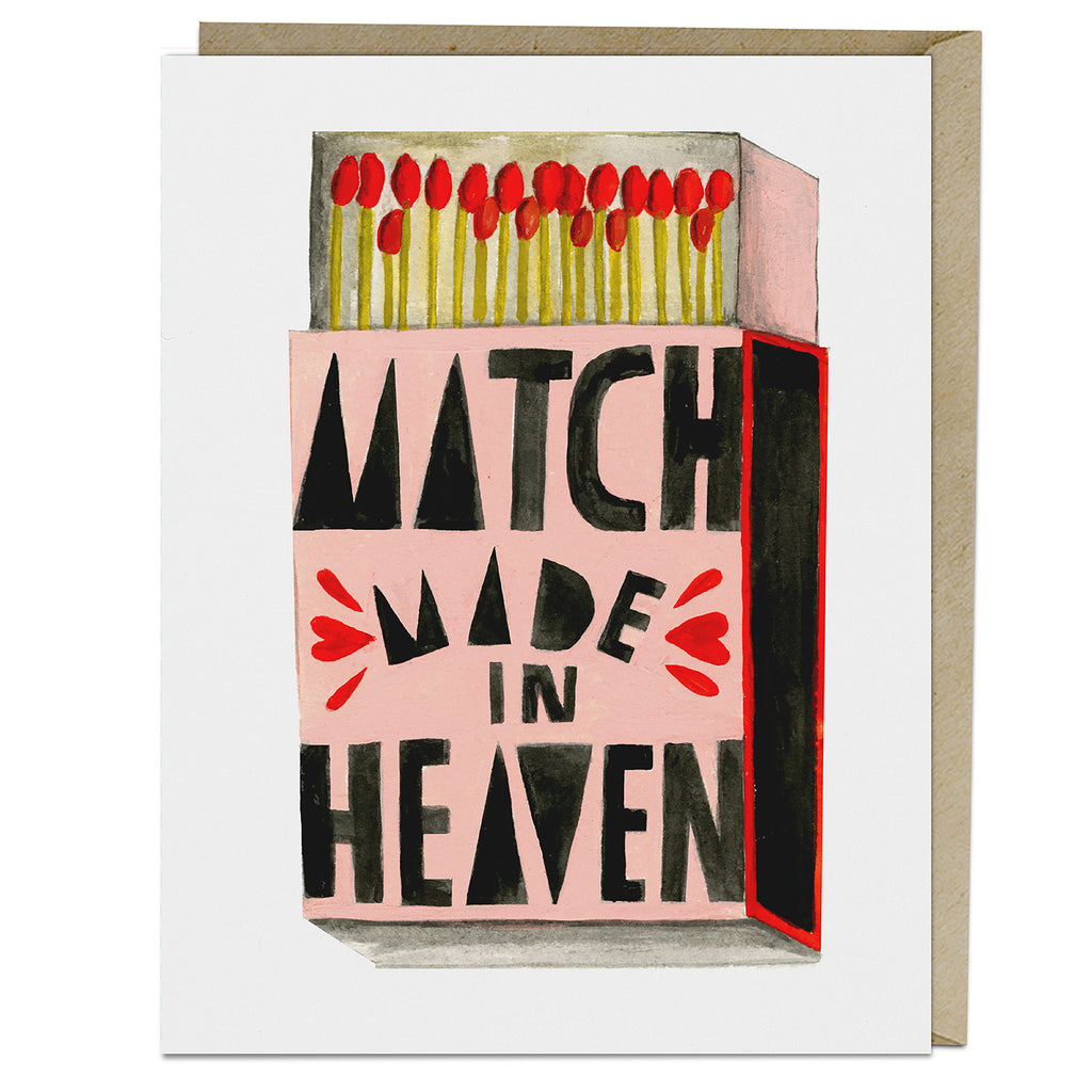 Em & Friends Match Made In Heaven Card Blank Greeting Cards with Envelope by Em and Friends, SKU 2-02631